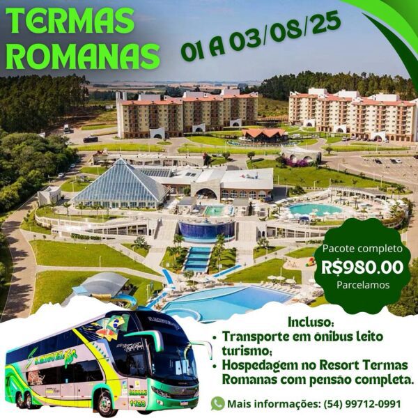 Excursão Resort Termas Romanas